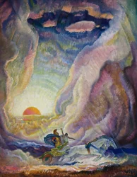 Odyssee: Telemachus im Wagen von Nestor